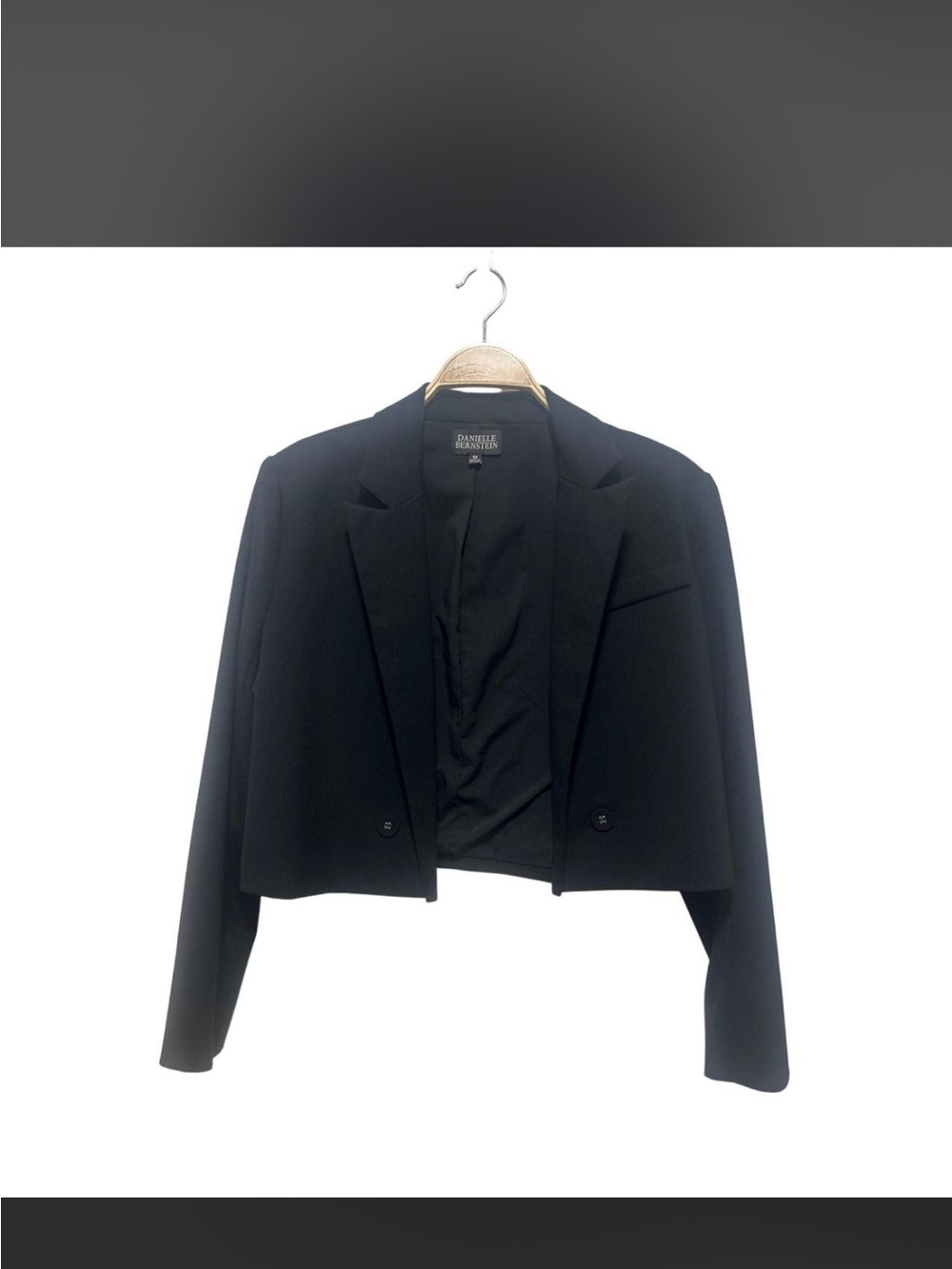 Danielle Bernstein Black Cropped Blazer for Women
